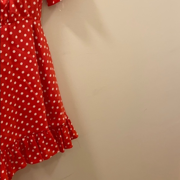 Revolve May mini dress in rose dot - Picture 4 of 7